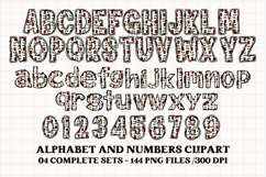 Valentine Alphabet Clip Art, valentines day letters doodle Product Image 3