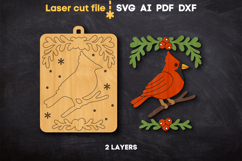 Christmas Ornament SVG laser cut files for Glowforge Product Image 3