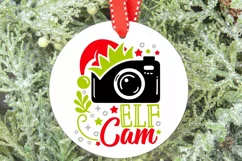 Elf Cam Svg, Elf Camera Svg, Funny Christmas Cam Svg. Product Image 3