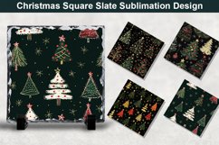 Christmas Tree Square Sublimation Slate Designs Product Image 1