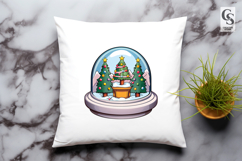 Snow Globe Winter Scene Cartoon Clipart Sublimation PNG Product Image 3