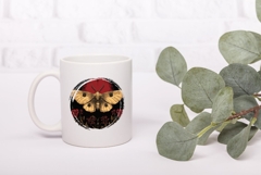 Celestial Moth Illustration, Flowers PNG Product Image 3