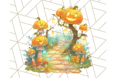 Halloween Witch House Clipart PNG with Potions and Brooms Product Image 3