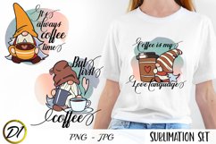 Coffee Gnomes Sublimation| Coffee Gnomes quotes Product Image 1