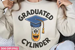 Graduated cylinder PNG, Chemistry Sublimation PNG Product Image 3