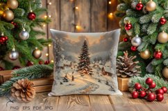 Christmas landscape Sublimation - 4 Variations Product Image 3