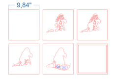 Halloween Witch Hat Frame SVG laser cut files for Glowforge Product Image 3