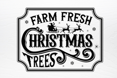 Vintage Christmas Sign SVG Product Image 3