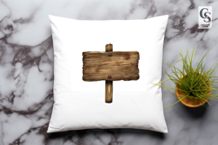 Vintage Wooden Signpost Clipart Sublimation PNG Product Image 3