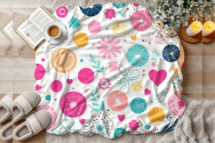 Top-view soft fabric blanket mockup Product Image 4