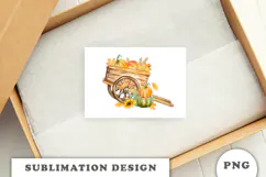 Watercolor Harvest Pumpkins composition png Product Image 3
