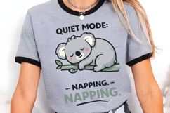Quiet Mode: Napping Cute Sleeping Koala Design Product Image 4