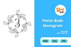 Petite Buds Monogram Product Image 1