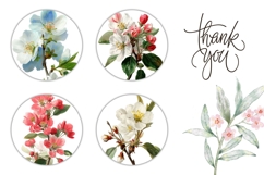 Flowers Round Earring Designs, Nature Earring Sublimation Product Image 3