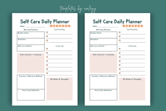 Cute Self-Care Daily Planner Template for Canva | Editable Product Image 3