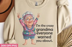 Everyone Warned You PNG, Funny Grandma Sublimation Quote Product Image 3