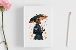 Motivational Autumn melanin woman png Product Image 3