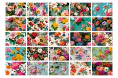 Cute Cosmetic Bag Bundle, Floral Cosmetic Bag Designs Product Image 3