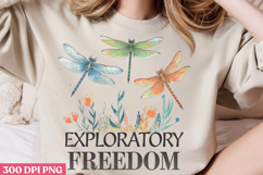 Exploratory freedom PNG, Positive Dragonfly Sublimation PN Product Image 3