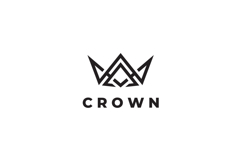Abstract Crown Logo Design Vector Template Product Image 3