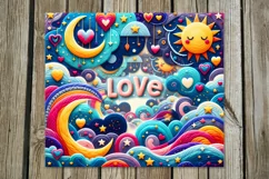Nursery Hearts | 4 Skinny tumbler sublimationd designs Product Image 3