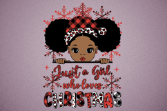 Just a Girl Who Loves Christmas PNG Sublimation Product Image 3