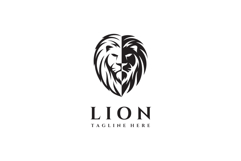 Lion Head Logo Design Vector Illustration Product Image 3