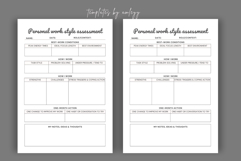 Personal Work Style Assessment Planner Template Product Image 3