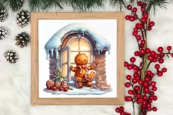 Christmas Santa House Clipart, Christmas PNG Product Image 3