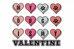 My Dog is My Valentine SVG Design | Valentine's Day SVG PNG Product Image 1