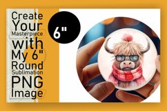 Winter Delights: Highland Cow Sublimation Product Image 1