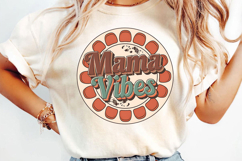 Retro Mama Vibes Sublimation, Vintage Mama Png Product Image 3