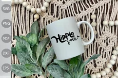 Hippie Soul SVG Cut Files - Boho Girl Quote SVG Design Product Image 2
