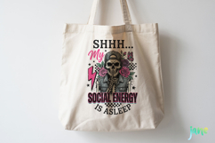 Funny Antisocial skulls PNG Product Image 3