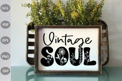 Vintage Soul - Boho Girl SVG Design Product Image 2