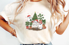 Cute Ghosts with Plants Sublimation, Christmas Png Product Image 2