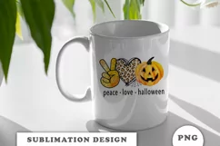 Peace Love Halloween png sublimation designs downloads Product Image 3