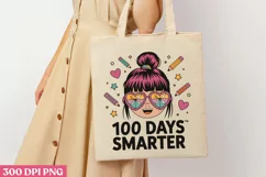100 DAYS SMARTER PNG, 100 Days Of School Sublimation PNG Product Image 2