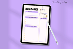 Cute Daily Planner Template for Canva | Printable &amp; Digital Product Image 3