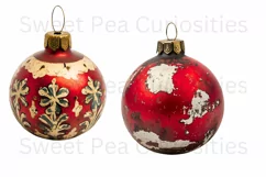 Christmas, Vintage Ornaments, Ephemera, PNG, Clipart Product Image 3