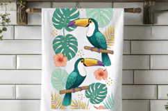 Toucan Kitchen Towel PNG, Toucan Kitchen Towel PNG Design Product Image 3