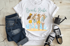 Beach babe PNG, Girl&#039;s summer PNG Sublimation Design Product Image 3