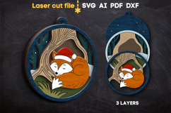 Christmas Ornaments Bundle SVG laser cut file for Glowforge Product Image 3
