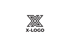 Geometric Letter X Logo Design Vector Product Image 3