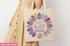 You make my heart smile PNG, Sunflower Sublimation PNG Product Image 1