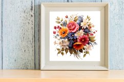 Wedding Flowers Bouquet Clipart, Watercolor Clipart Product Image 3
