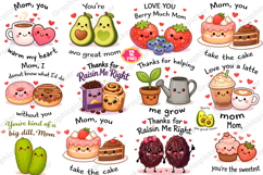 Funny Mom Mother's Day Mama Pun PNG Bundle, Funny Mom Food Product Image 1