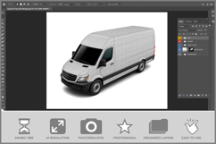 Cargo Van Top View Product Image 2