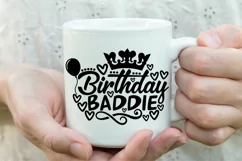 Birthday Baddie Svg, Birthday Party Svg, Birthday Girl Svg. Product Image 4
