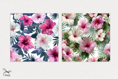 Hibiscus flowers digital paper Product Image 3